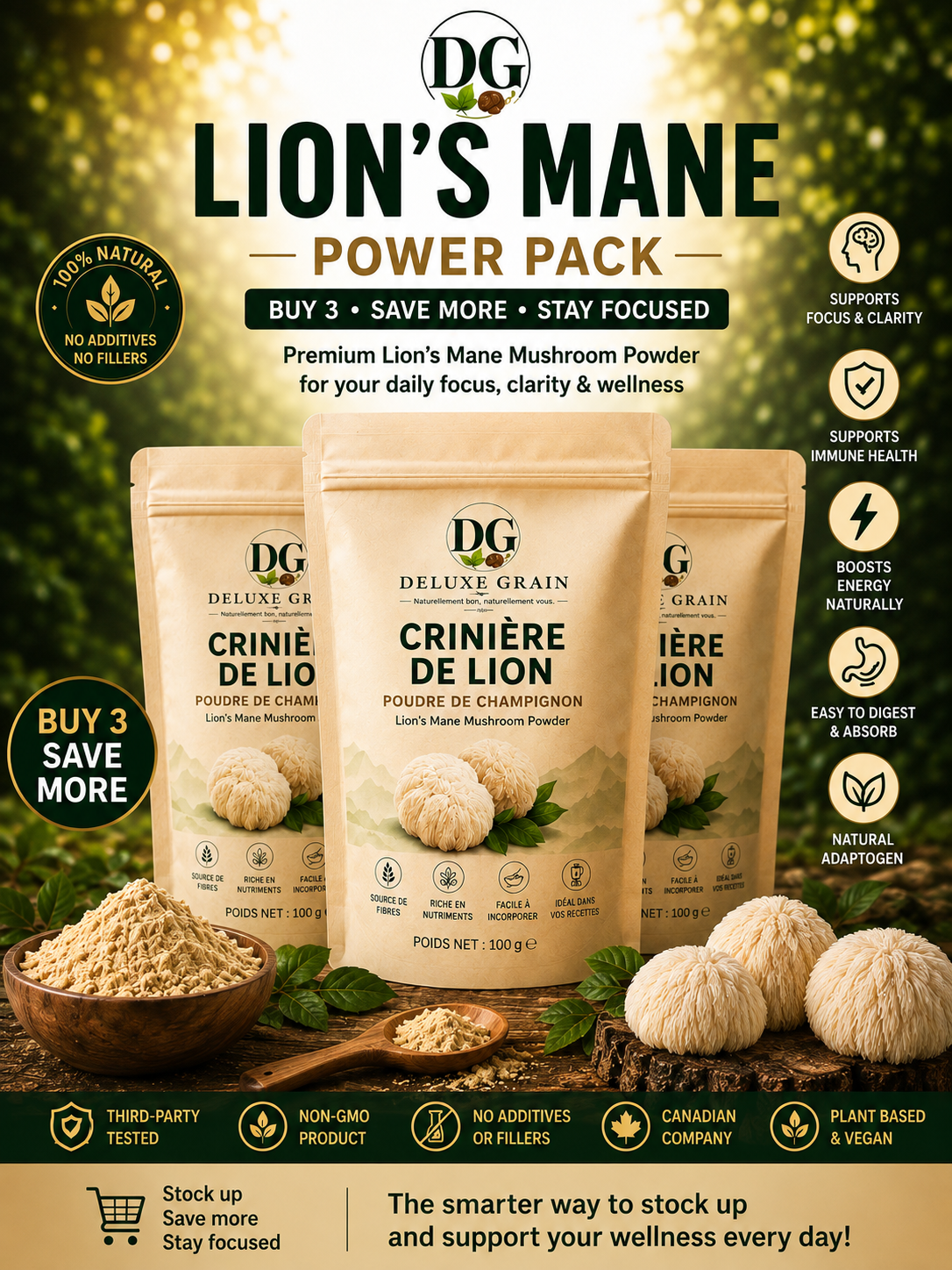 Lion's Mane Power Pack